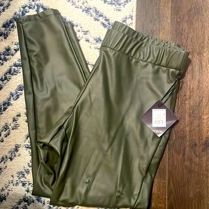 Target, sage faux leather pants. Ava & Liv 1X